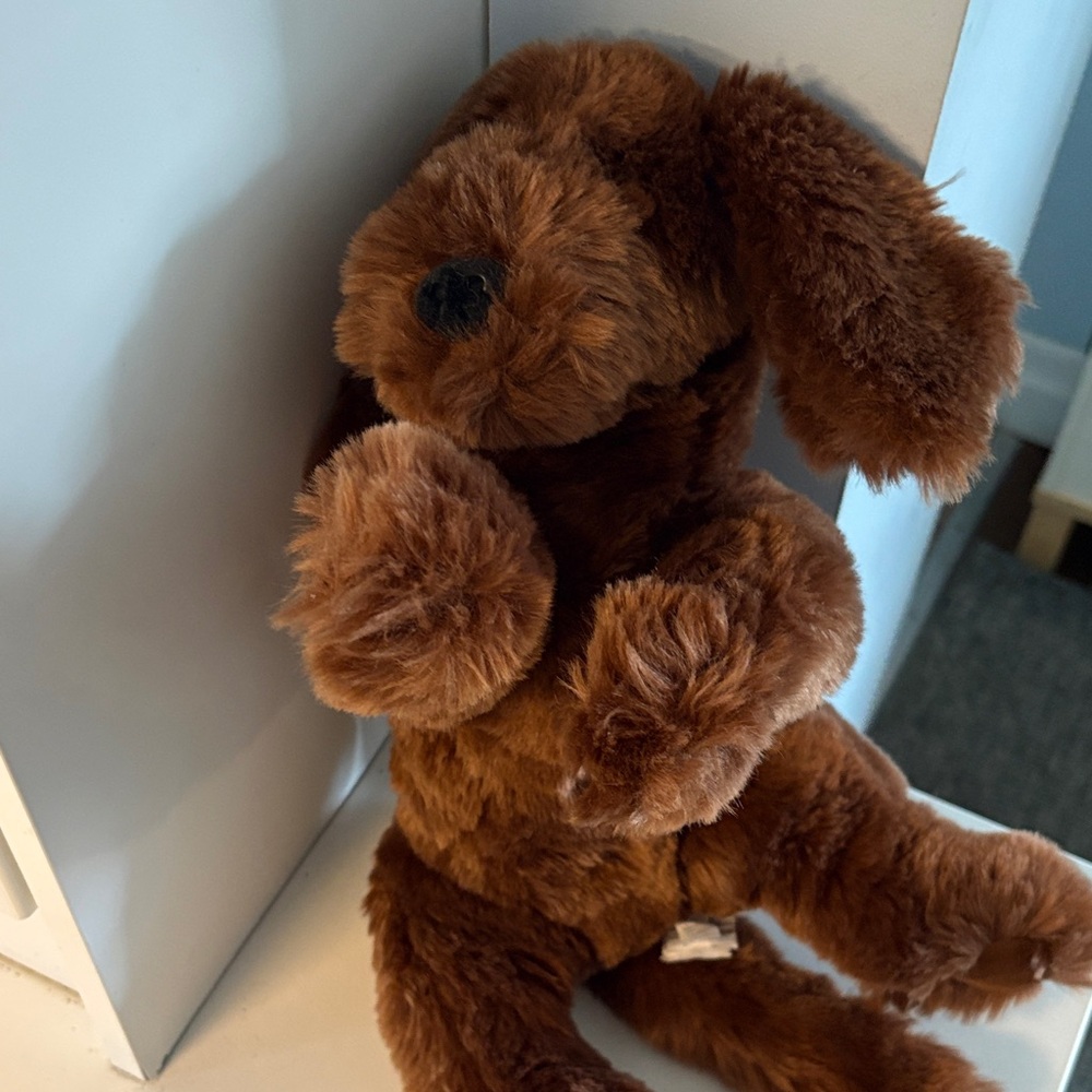 Vintage GUND Muttsy Dark Brown Plush Dog